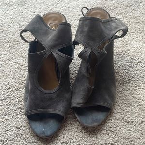Aquazzura Sexy Thing Open-Toe Bootie Heel